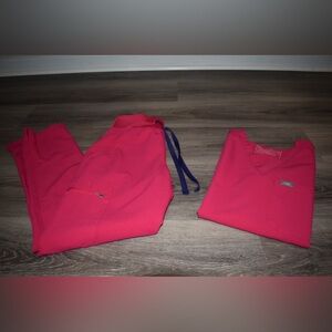 Figs Scrub Set Ultra Rose